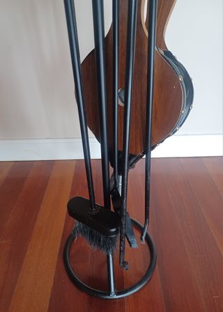 Conjunto para Chimenea Forja Antiguo Francés