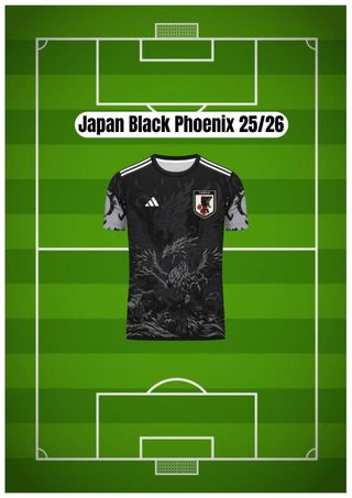 Camiseta Japón Black Phoenix 25/26