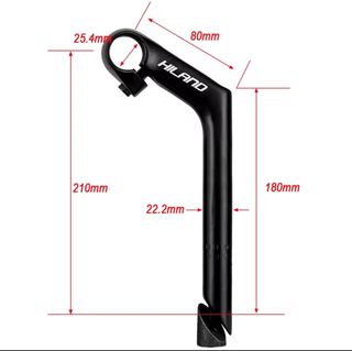 2 Vástagos Manillar Bicicleta HILAND