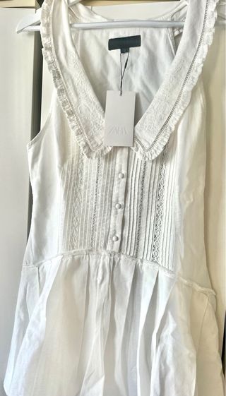 Vestido Zara blanco
