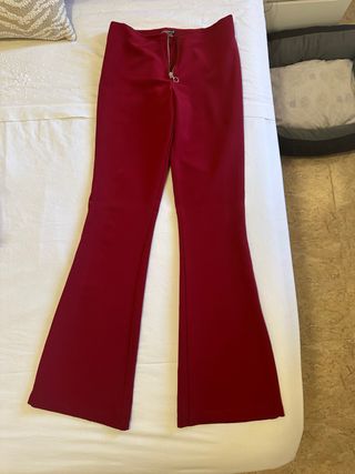 Pantalón campana rojo Noon
