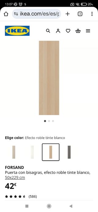Puertas PAX IKEA beige arena