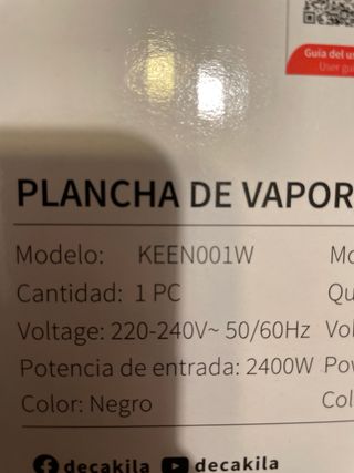 Plancha ropa nueva