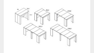 Nuovo tavolo allungabile bianco