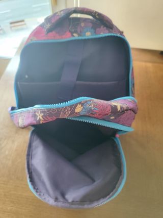 Mochila Escolar Milan Flores Rosa 21L