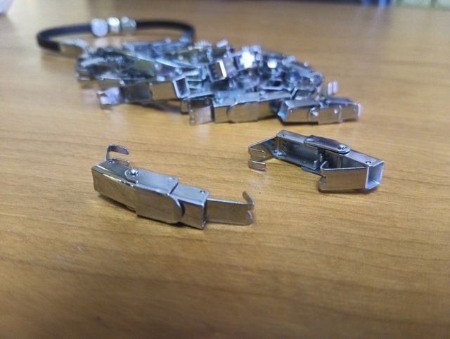 Lote 30 cierres acero 5mm para pulsera