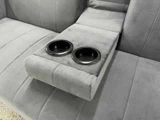 Sofá Cama Gris Terciopelo Nuevo - Liquidamos