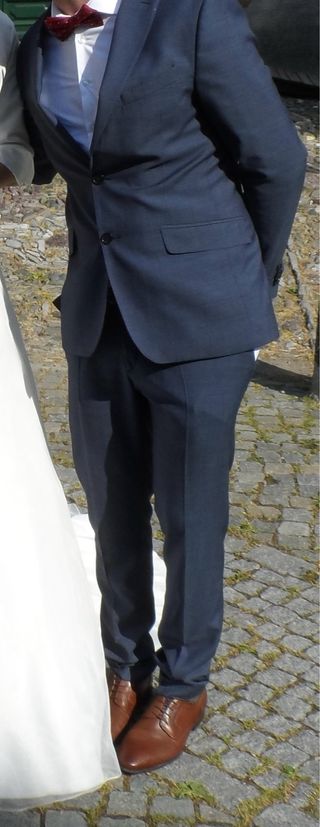 Traje Zara Man Azul Talla M