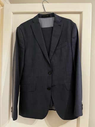 Traje Zara Man Azul Talla M