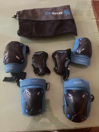 Protecciones skate/bicicleta y casco talla S
