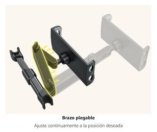 Soporte de tablet/móvil para el reposacabezas