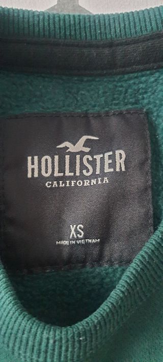 Sudadera Hollister Verde Talla XS