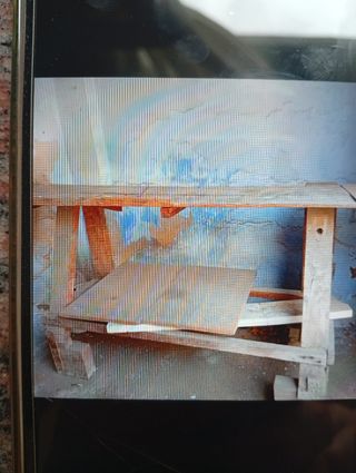 Mesa de trabajo ebanista madera