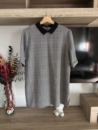 Vestido Mini Cuadros Talla M