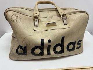 Bolsa Deporte Vintage Adidas Años 60-70 Beige