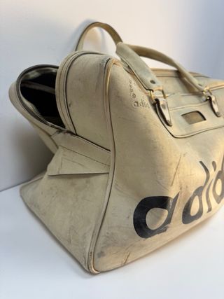 Bolsa Deporte Vintage Adidas Años 60-70 Beige