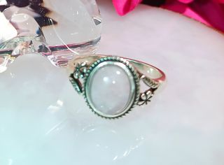 Anillo Plata Con Cuarzo Rosa Ovalado