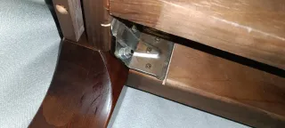 Mesa de salón extensible de madera