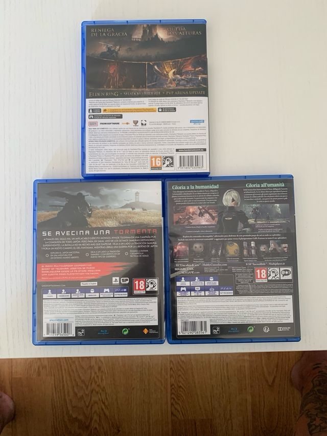 Lote 3 Juegos PS4/PS5: Elden Ring, Nier , ghost