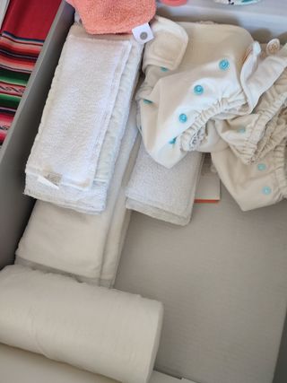 Pañales de tela reutilizables