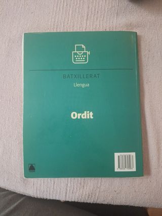 Ordit. Llengua. Batxillerat 2