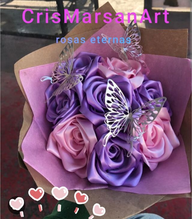 Ramo de flores eternas hecho a mano