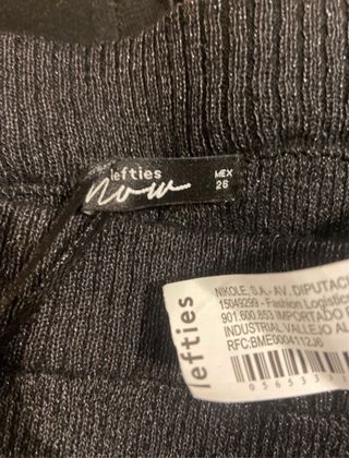 Falda larga negra Lefties con brillos