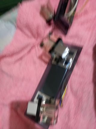 Lámpara de pared moderna cristal y metal