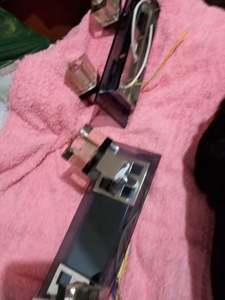 Lámpara de pared moderna cristal y metal