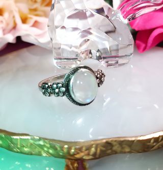 Anillo Plata con Piedra Luna