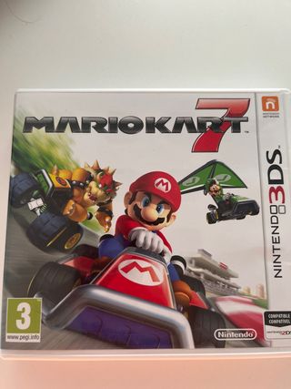 Mario Kart 7 Nintendo 3DS con funda para juego 