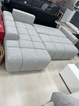 Sofá Cherlong gris convertible en cama