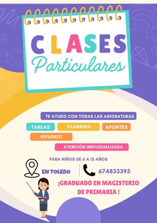Clases particulares y apoyo escolar