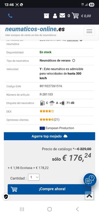 Neumático Pirelli P Zero