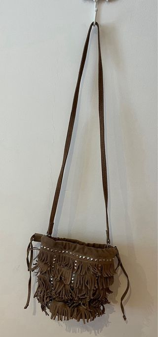 Bolso Zara Piel Vuelta Tachuelas