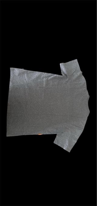 Camiseta Converse Gris con Rayas Naranja