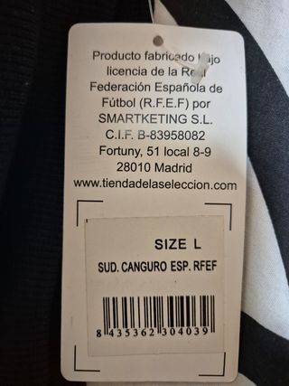 Sudadera España Talla L Azul Marino