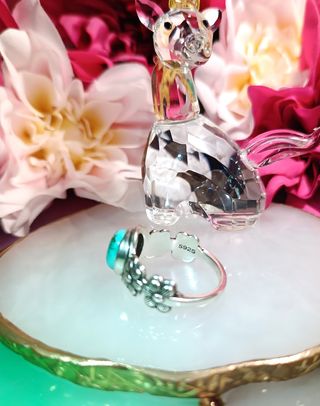 Anillo Plata 925 Turquesa Natural