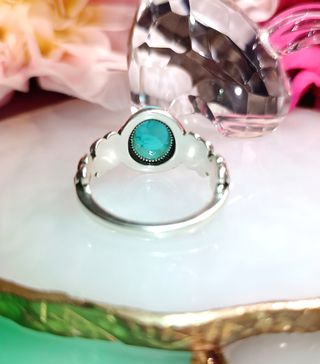 Anillo Plata 925 Turquesa Natural