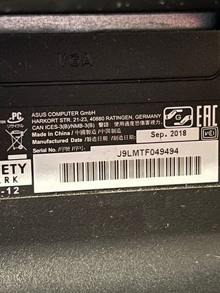 Monitor ASUS Negro 28 pulgadas 