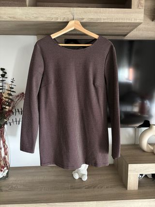 Vestido corto marrón talla L