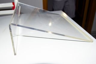 Poggiadita scrittura acrilico trasparente