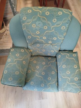Pareja de sillones de tela