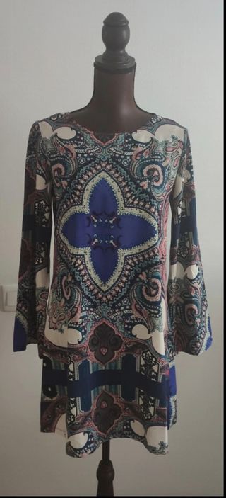 Vestido estilo hippie estampado