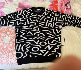 Chaleco Zara M Negro Multicolor