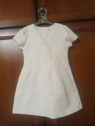 Vestido blanco niña entretiempo