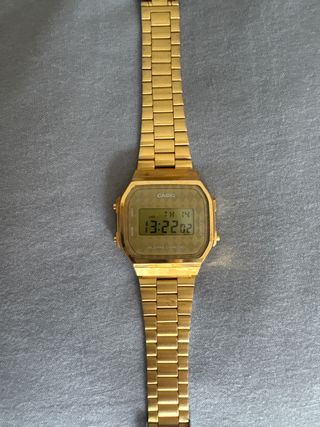 Casio Digital Dorado Vintage Rombo