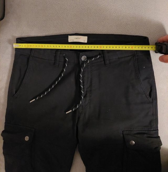 Pantaloni cargo uomo Celio neri taglia M