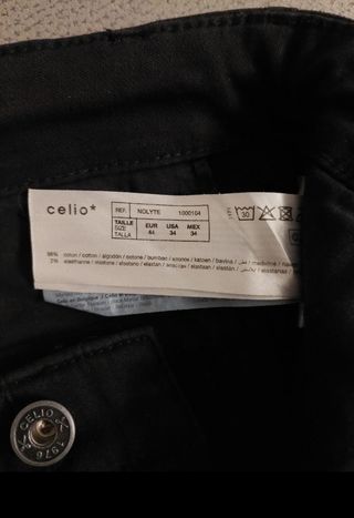 Pantaloni cargo uomo Celio neri taglia M