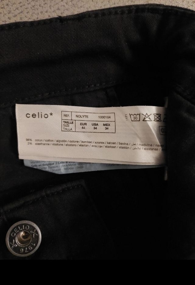 Pantaloni cargo uomo Celio neri taglia M